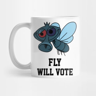 Fly Will Vote - Fly On Head Mike Pence Mug